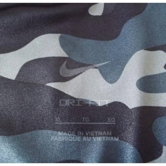 Women’s Nike One® Mid Rise Thunder Blue Camouflage Leggings Size XLarge - Picture 5 of 16